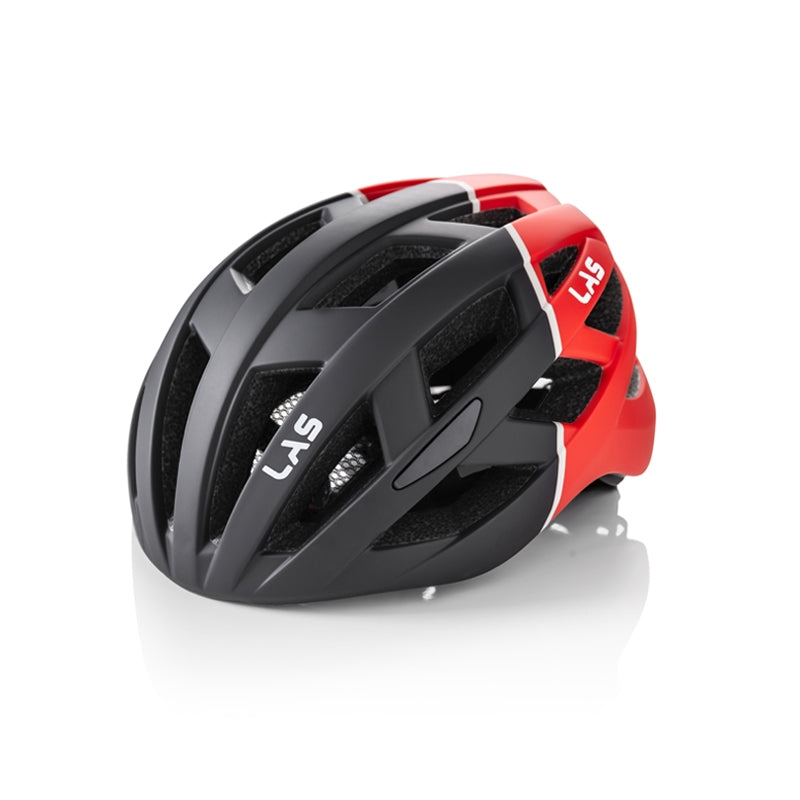 LAS Enigma Cycling Helmet - Matt Black/Red